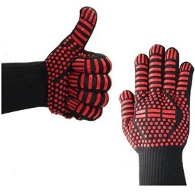 Resim Yüksek Sıcaklık Dayanıklı Barbekü Fırın Eldiveni 32cm 1 Adet 