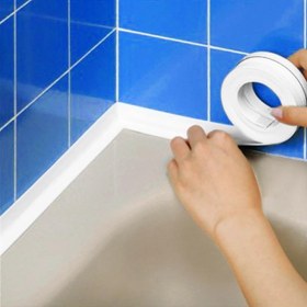 Resim Alet Çantam Banyo Duşakabin Küvet Mutfak Lavabo Tezgah Sızdırmaz Su Geçirmez Kenar Bandı 38 mm x 3.2 mt 
