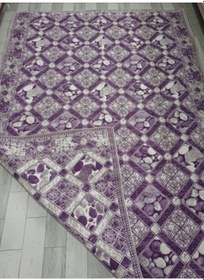Resim Savan Dokuma Halı Örtüsü 4m² Kale Lila2 Diğer 
