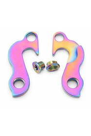 Resim SARİSSA BİSİKLET Carraro-Argon18 Kadro Kulağı Bisiklet Aktarıcı Kulağı Kadro Kulağı Titanyum Rainbow Kadro Kulağı 