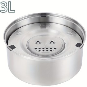 Resim 3L paslanmaz çelik köpek kasesi yüzen kase su içme yüzen köpek kasesi su büyük kapasiteli yiyecek kasesi evcil hayvan kasesi 