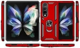 Resim PSR aksesuar Kırmızı Zore Vega Kılıf-Kırmızı Galaxy Z Fold 4 ile uyumlu 