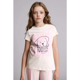 Resim DeFacto Regular Fit 2'li Pijama Takımı Kız Çocuk H0153A826SP 