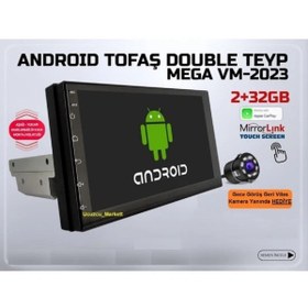 Resim Kalite nç 2+32GB Tofaş Model Double Teyp (Carplay Kameralı Yukarı-Aşağı Ayarlanabilir) 