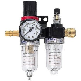 Resim 1/4 Filtre Su Ayırıcı Yağ Ayırıcı Bakım Ünitesi Basınç Düşürücü Hava Kompresörü/kompresör Filtresi İçin Basınçlı Hava Regülatörü 