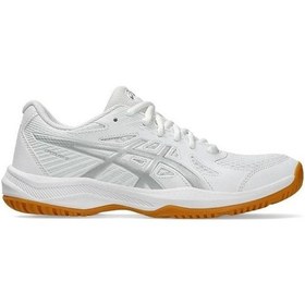 Resim Asics Upcourt 6 Kadın Voleybol Ayakkabısı 1072a107-100 Beyaz-beyaz Beyaz 