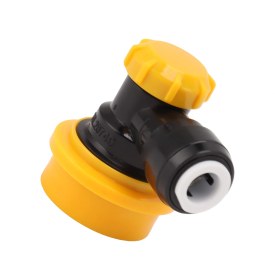 Resim Kangvka 5/16 İnç Kimyasal Dayanıklı Plastik Pp Çift Tight Push-in Hızlı Bağlantı, 8mm Od Eva Boru İle Direkt Bağlanır, Manuel Çıkartma, Topu Kilitleme Hızlı Kesme, Gaz Girişi, Kompakt Tasarım 