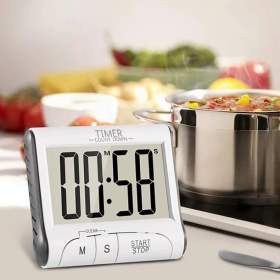Resim Sevgift Mıknatıslı Alarmlı Dijital Geniş Ekranlı Kronometre-Zamanlayıcı-Timer 