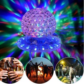 Resim Kuzey Renkli Disko Lamba Rgb Parti Disko Lambası Renkli Dönen Disko Işığı Led Light Noel Disco Led Lantern 