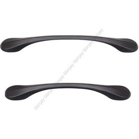 Resim Gürçayhırdavat Demre Mobilya Dolap Çekmece Kapak Kulpu Siyah 160-192Mm (2'Li Pak 