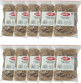 Resim Ekoset 100X5Mm Geniş Kauçuk Paket Ambalaj Lastiği 1.000 Adet 