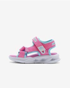 Resim Skechers Sola Glow Sandal Büyük Kız Çocuk Pembe Işıklı Sandalet 303024l Hpaq Pembe 