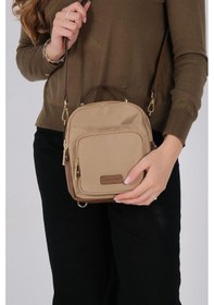 Resim Silver Polo Sp1220 Kadın Çapraz Çanta Saten Vizon-camel 