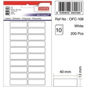 Resim Tanex OFC-108 13 x 40 MM Okul Etiketi 