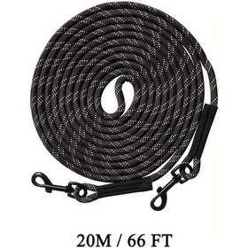 Resim Willowhaven Siyah Xxl Uzun Köpek Eğitim Tasması, 360 Döner Kancalı, Yüzer Polipropen Malzeme 