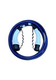 Resim Byco-22t2-mb-4 22kw Destekli 4m Mavi Elektrikli Araç Şarj Kablosu 