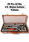 Resim Melzohome 25 Pcs 12 Diş 1.2 Beyaz Lokma Takımı 
