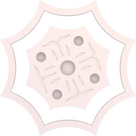 Resim Motifpiyer Tavan Spot Göbegi-Motifli-Sekizgen-İçegri-53-86cm-Dış-Çitali 