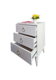 Resim Consept Komidin / Şifonyer 3 Çekmece Gümüş / Yatak Odası / Genç 