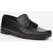 Resim Pierre Cardin 25101 Siyah Erkek Loafer Günlük Deri Ayakkabı Siyah 