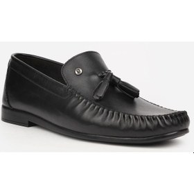 Resim Pierre Cardin 25101 Siyah Erkek Loafer Günlük Deri Ayakkabı Siyah 