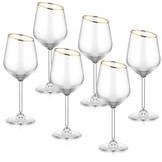 Resim Gina Şarap Kadehi Gold 6lı Set 