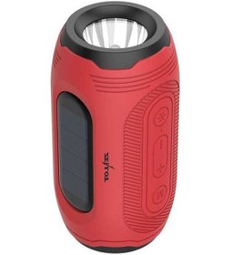 Resim Besthome1 Zealot A4 Bluetooth Hoparlör: 8 Saat Ses, Güneş Enerjisi, Kırmızı 
