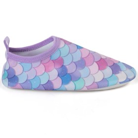 Resim Civil Girls Balık Sırtı Baskılı Tabanlı 32-36 Numara Deniz Ayakkabısı - Lila - Lila / 32 Numara 