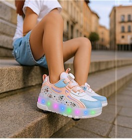 Resim Ceox Patenli Işıklı Tekerlekli Çocuk Spor Ayakkabı Kaykay sneaker 