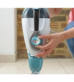 Resim + Decker BHSM168DSM-QS 2'si 1 Arada Buharlı Paspas, 1600 W, Delta Başlı ve Steamitt 