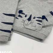 Resim Mojo Bebek Mojo Erkek Bebek Içi Polar Aslanlı Eşofman Takımı 118479 Gri 