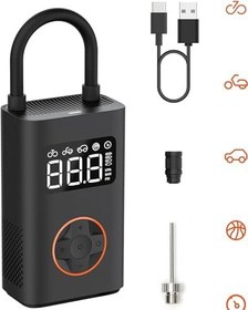 Resim Qicycle N3 Taşınabilir Elektrikli Hava Kompresörü Lastik Şişirme Pompası 150PSI Araç, Bisiklet, Scooter, Top, Balon 