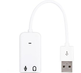 Resim Harici Kablolu 7.1 USB Ses Kartı 3.5mm Mikrofon Çevirici Dönüştürücü Adaptör 