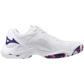 Resim MIZUNO Wave Lightning Z8 Kadın Voleybol Ayakkabısı Beyaz 