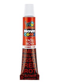Resim Nova Color Yağlı Boya 12 Adet Tüp Kırmızı Çok Renkli 