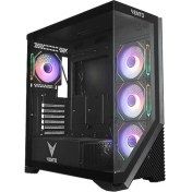 Resim Vento VG4202FLA 850W 80+ Bronze Cam Ön-Yan Panel Sıyah 4X12CM Adreslenebilir Argb Gamıng Atx Kasa 