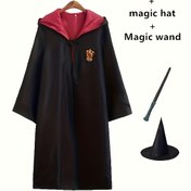 Resim Warner Harry Potter Kostümü Robe Sihirli Çubuk Şapka Aksesuar Seti Halloween, Kampüs Partisi, Çeşitli Festival COSPLAY, Pil Olmadan 