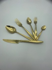 Resim Milano 36 Parça Titanyum Gold Çatal Kaşık Bıçak Seti 