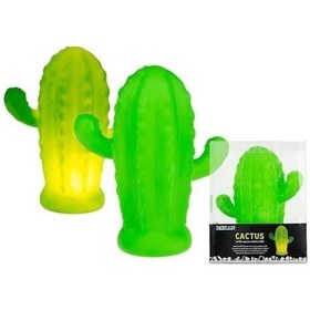Resim Buffer Pilli Silikon Led Işıklı Sevimli Kaktüs Gece Lambası Aydınlatması Çok Renkli 