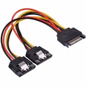 Resim DNR Bilişim Sata- Sata 15pin Power Çoğaltıcı Ayırıcı Sata - 2x15pin Sata Dönüştürücü Kablo 