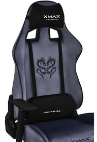 Resim XMAX / Rio Plus Balerion Terletmez Kadife Kumaş Antrasit Gaming Oyuncu Koltuğu / 120 Kg Taşır 