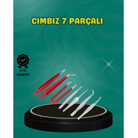 Resim Teknodayım Antistatik 7’li Hassas Cımbız Takımı Manyetik Olmayan Uçlu 