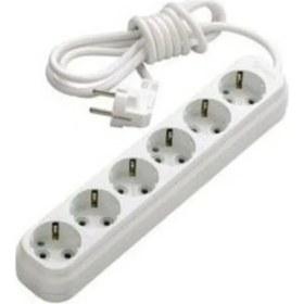 Resim 6'lı 2 mt Düz Topraklı Grup Priz ROYALEKS-81835 