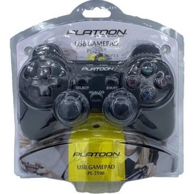 Resim Pc Analog Titreşimli Dual Shock Vakumlu Game Pad Platoon PL-2596 