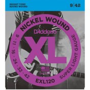 Resim D'Addario EXL120 Super Light Elektro Gitar Teli (9-42) 