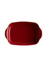 Resim Emile Henry Fırın Kabı Dikdörtgen 42 x 28 cm Kırmızı/Burgundy -34 