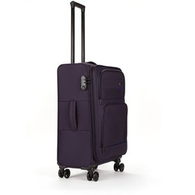 Resim Fossil Unisex Kumaş Kabin Boy Ultra Hafif Şifreli Körüklü Kendi Etrafında Dönebilen Valiz 013-03 Lacivert 