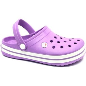 Resim Cflex 3661000 Sabo Doktor Ve Hemşire Terliği Kalın Taban Ortapedik Kadın Terlik Mor 