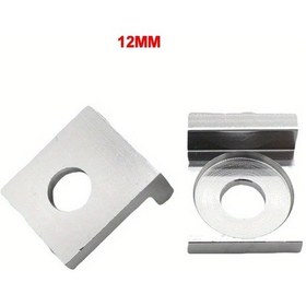 Resim Hightower 12mm Gümüş Motosiklet Arka Çatal Ayarlı Kol Zincir Kilidi Kilogram Plakası Off-road 