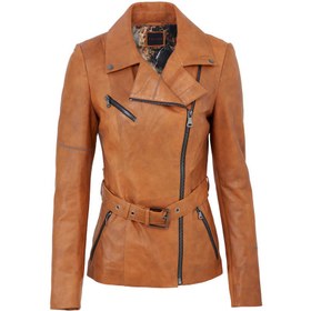 Resim Taba Deri Kadın Deri Ceket - K22BDM320299-R51 